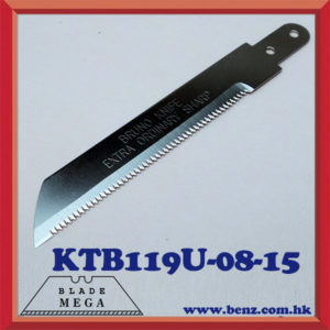 Serrated teethed knife blade
